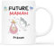 𝗖𝗔𝗗𝗘𝗔𝗨 𝗣𝗟𝗨𝗦 Mug Personnalisé Prénom - Future Maman - Cadeau Pour Futur Parents, Cadeau Maternité, Cadeau Annonce de Grossesse, Mug Fêtes Des Mères Enceinte, Mug Grossesse, Tasse Future Maman