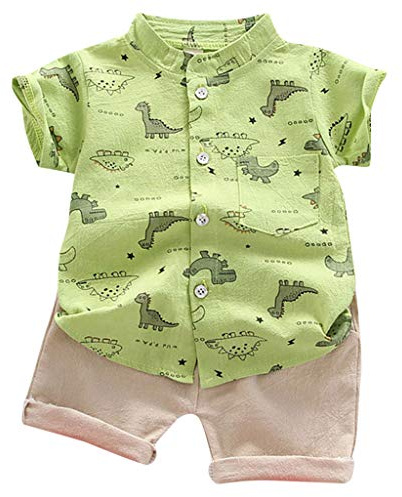 Conjunto Verano Niño Ropa Pequeños - Camiseta para bebés Ropa de Verano para Niños Camisa Manga Polo bebé Camiseta sólida Traje de Caballero para Niños 1-6 Años