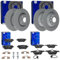 ATE PowerDisc Bremsscheiben + Beläge vorne + hinten passend für A6 4F C6