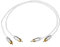 DREEK Cavo RCA Argentato OFC 6N Maschio-Maschio 30CM, Coppia Di Cavi RCA HiFi