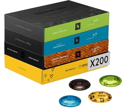 Nespresso Professionnel - Assortiment Pur Arabica - 200 capsules (4 boîtes de 50) - Adapté aux professionnels