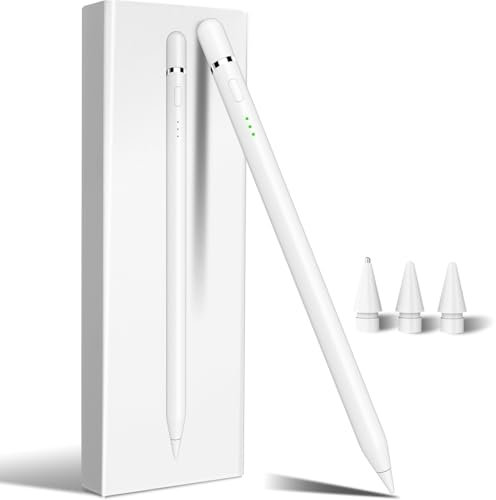 Pencil for ipad Apple Pencil 1st 2nd Generation Pro USB C Alternative,10 Mins Fast Charge Stylus Pen for iPad 6 7 8 9 11 10th Generation, iPad Mini 7 6 5th, iPad Air 3 4 5th M2 M3, iPad Pro 13/11″ M4