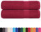 vidaXL Handtücher 2 STK. Bordeauxrot 50x100 cm 360 g/m² 100% Baumwolle, Badetuch, Gesichtshandtuch, Gästetuch, Gesichtstuch, Badetuch-Set