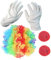 BESPORTBLE Karnevals-Clown-Kostüm-Set: Halloween-Clown-Cosplay-Zubehör Clown-Regenbogen-Perücke Nase Für Clown-Partys Zubehör