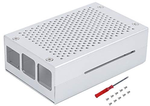 Tyenaza Metal Case Enclosure Heat Sink Dust‑Proof Chassis Motherboard Parts for 3 Model B+