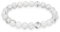 Lebensquelle Plus Kugelarmband | Perlen Armband 8 mm | Hochwertiges Edelsteinarmband | Natur Stein Edelsteinarmband dehnbar (Magnesit)