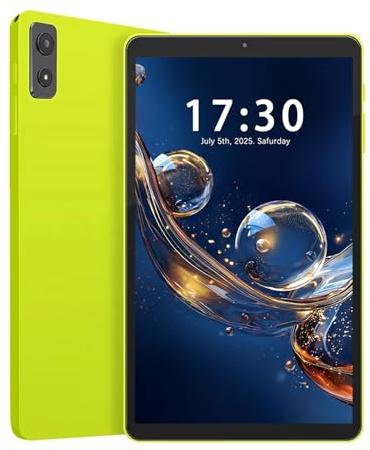 Ruufuuxy Tableta Android, 8,7 pulgadas con RK3562, 8 GB RAM, 64 GB ROM, 1340 x 800 en pantalla en celda, cámara dual, WiFi 5G, Bluetooth 5.0, GPS, tabletas certificadas GMS L1, verde