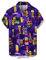 Celucke Oktoberfest Hemd Männer Bier Festival Party Shirt 3D Druck Kurzarmhemd aus Polyester Lustiges Karnevalskostüm Sommer Freizeithemd Bunthemd Hawaiihemd Gr. S-3XL (Wählbar)
