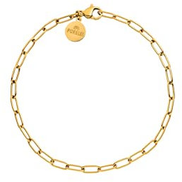 Purelei® Endless Armband Damen – Feines, zeitloses Edelstahl Armband in Gold/Silber – Wasserfest & langlebig – Minimalistisches Frauenarmband – (Gold)