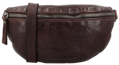Hide & Stitches Damen Bauchtasche - Paint Rock - 100% Leder - Abnehmbarer | verstellbarer Schultergurt, Hauptfach mit Reißverschluss