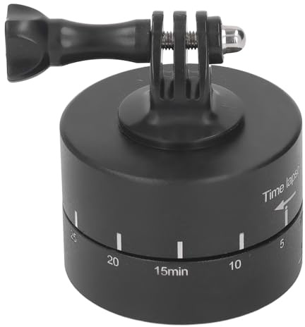 OKOVO Panoramic Tripod Head 360 Degree Rotation 60 Minutes Time Lapse Pan Tilt Panoramic Head for Action Cameras