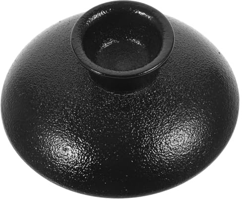 Besportble Ceramic Teapot Lid Replacement Tea Cup Lid for Teapots and Tea Cups Heat-Resistant Black Cover 8.00 X 8.00 X 3.00 Cm 1 Piece