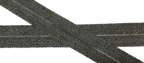 Generisch 5 m Wolltresse Einfassband für Walkstoffe grau 35 mm