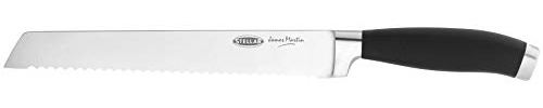 Stellar James Martin Bread Knife 21cm/8 Carbon Stainless Steel, Sharp Serrated Blade, Anti-Slip Handle