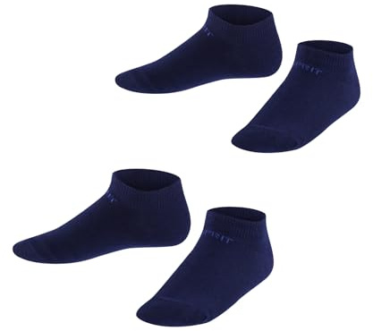 ESPRIT Unisex Kinder Foot Logo 2-Pack Sneakersocken Baumwolle atmungsaktiv