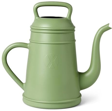 Xala - Gießkanne Lungo 12L - 46x26x43 - Altgrün - Für den Innen- und Außeneinsatz - Bruchfest - Leichtgewicht