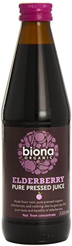 Biona Organic Elderberry Superjuice 330 ml (Pack of 6)