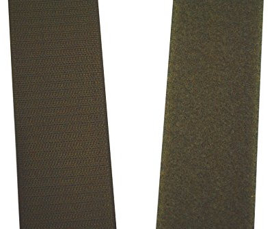 SAN Klettband Olive 100 mm breit je 1 Meter Klettverschluss Hakenband und Flauschband