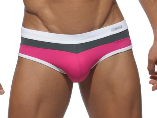 ADDICTED Slip da bagno Fushia Stylish 3 Color ADS028, Fucsia, XS