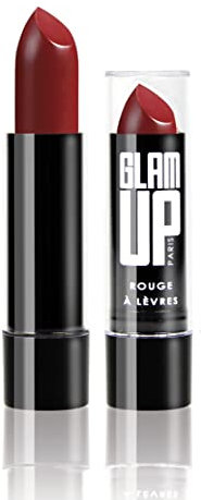 Glam'Up Paris - Rouge à Lèvres Onctueux et Hydratant - Texture Douce et Fondante - Couleur Lumineuse et Intense - N°04 - Rouge Captivante