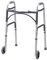 NRS Healthcare Lightweight Height Adjustable Folding Walking Frame With Wheels