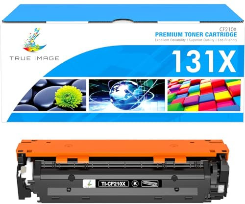 TRUE IMAGE Kompatibel Tonerkartusche als Ersatz für HP 131X CF210X 131A CF210A Laserjet Pro 200 Color MFP M276nw M276n M251n M251nw M276 M251 (Schwarz,1-Pack)