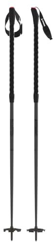 ATOMIC BCT FREERIDE SQS Skistöcke - Länge 130 cm - Zuverlässiger 5* Aluminium Skistock - Safety Quick Release System - Stöcke mit 97mm Powder Teller - Hochwertige Skistöcke in Allblack