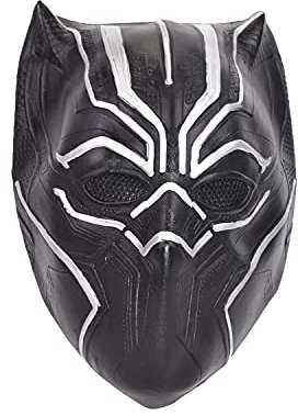 Trushop Reunion Cosplay Kostüme Zubehör Vollgesichtsmaske Black Panther Maske für Erwachsene Männer Frauen Verkleidung Kleidung Merchandise