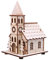 Weihnachtsdekoration Mini Holz Dorfhaus Weihnachten Holzhaus Licht für Weihnachten Desktop-