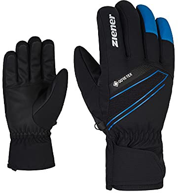 Ziener Herren Gunar Ski-Handschuhe/Wintersport | wasserdicht atmungsaktiv warm Gore-Tex, black.persian blue, 9