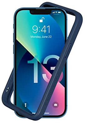 RHINOSHIELD Bumper Case compatible with [iPhone 13 mini] | CrashGuard NX - Shock Absorbent Slim Design Protective Cover 3.5M / 11ft Drop Protection - Navy Blue