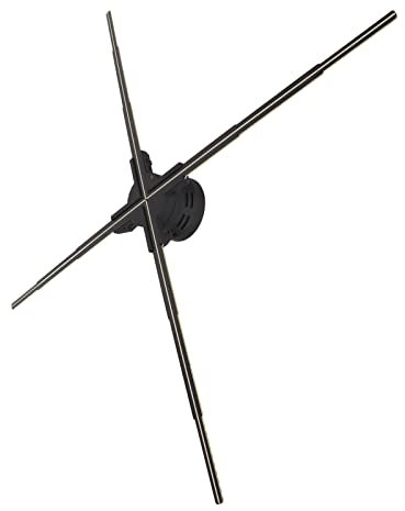 Projecteur de Ventilateur Hologramme 3D, sans Lunettes 3D Holographique 928 Perles LED 80CM 1024 * 928P Projecteur, Affichage Publicitaire de Fête Halloween, pour Enseignes de Magasin d'affaires,(EU)