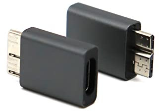 LOKEKE USB 3.1 Type C to Micro B USB 3.0 Adapter, USB 3.1 C Female to USB 3.0 Micro B Male Adapter Converter for Hard Drive Laptop Phone Camera