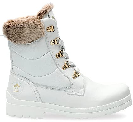 Panama Jack Damen Tuscani Combat Boot, Blanco, 39 EU