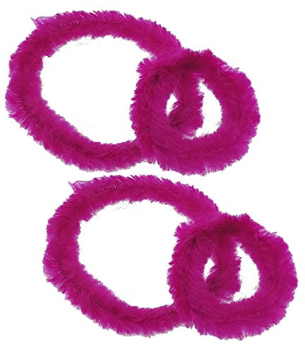 2 Paar Fahrradputzringe, Nabenputzringe in verschiedenen Farben (pink)