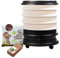 WORMbox | Wurmkomposter Wurmfarm Wurmkiste mit 4 Schalen Elfenbein + 500g Kompostwürmer / 1000 STK + 1 Coco | 64 Liter | Regenwurmkomposter, Kompostwürmer produzieren Wurmhumus