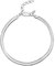 Amberta Frauen 925 Sterling Silber Flaches Schlangenarmband: 3 mm Silbernes Herringbone Armband 20 cm