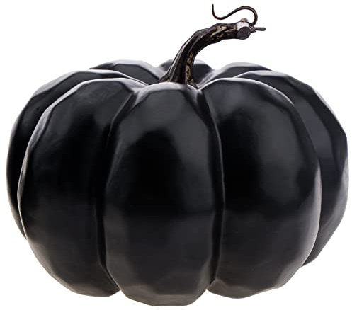 Meiwlong Schwarz Fälschung Künstlich Gefälscht Kürbisse Schaum Dekoration Herbst Ernte Halloween Thanksgiving Requisiten - Groß