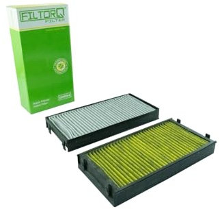 FILTORQ FILTER CK 8609-2 Innenraumfilter – Kabinenluftfilter Satz (2er Set) mit Aktivkohle kompatibel für BMW X5 X6 (E70, E71, E72, F15, F16, F85, F86)