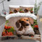 MEVASA Bettwäsche 135x200 Dackel Bettwäsche-Set 3 Teilig 3D-Druck Hund Tier Bettbezug 135x200 mit Reißverschluss Weiche Mikrofaser Kinderbettwäsche mit 2 Kissenbezug