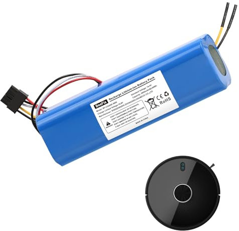 Beefix 6700mAh Batería de Repuesto para Conga 4090 4490 4590 4690 14,4V Li-Ion Batería Aspiradora Robótica