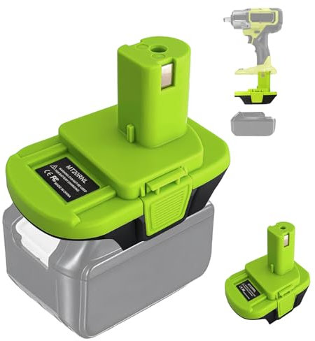 URUN Akku Adapter für Ryobi 18V Multitool,MT20RNL Batterieadapter Konverter für Makita 18V auf für Ryobi 18V Li-Ion Elektrowerkzeug (Keine Batterie)