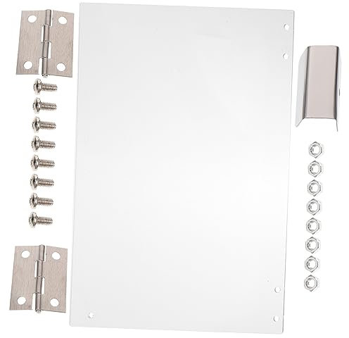 Ciieeo Commercial Popcorn Machine Panel Pvc Baffle with Clear View Easy to Replace for Popcorn Machines Dimensions Lightweight and Wear-resistant Accessory