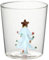 SELiLe 3D Trinkglas Tasse mit Weihnachtsbaum Figur innen Stielloses Glas für Wein Wasser Milch Kelch Trinkglas Tasse Glas Weinbecher