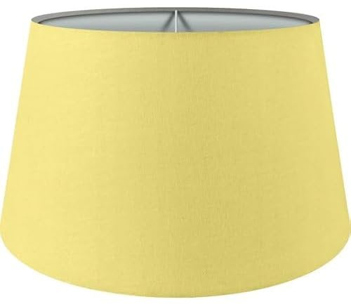 Wogati® Premium Lampenschirm E14/E27 Baumwolle | verschiedene Größen & Farben | Farbe: Gelb/Größe: XL | Lampenschirm Stehlampe + Lampenschirm Hängelampe + Lampenschirm für Tischlampe