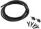 INFINAUTO Windshield Washer Nozzle Kit, Front Windshield Spray Nozzles Wiper Spray Washer Jet with Fluid Hose for All with an 8/9mm Wiper Arm Black, 1 Set