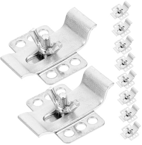 Hoement 10ensembles Kit De Clips De Support Pour Évier Plan Fixation Robuste Pour Lavabos De Cuisine Et Salle De Bain Installation Facile Et Durable