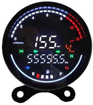 Compteur de Vitesse Compteur Numérique Universel pour Moto, Compteur De Vitesse, Odomètre, Assy pour Hon&da pour Yam&aha