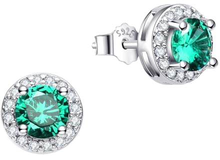 Dada Gioielli Orecchini Argento 925 Rotondo 8mm Punto Luce | Con Zirconi Brillanti