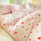 Nayoroom Bettwäsche 155x220 Weiß mit Rot Herz Muster Bettbezug 2teilig Weiss Modern Herzen Aesthetic Cute Renforce Mikrofaser Bettwäsche-Sets mit Reißverschluss und 1 Kissenbezug 80x80